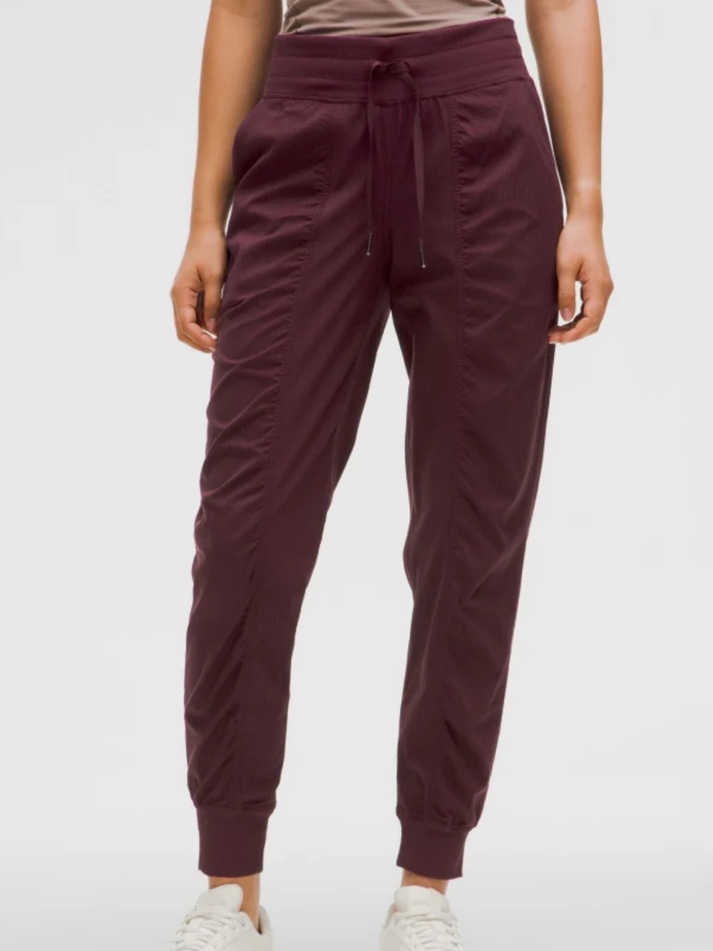 Lululemon Dance Studio Mid-Rise Jogger
Full Length - Bergundy